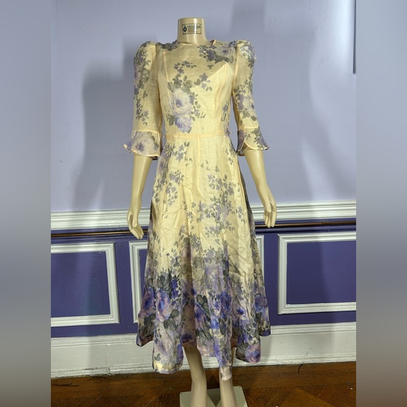 zimmermann lyrical flare sleeve midi dress Just Landed: The Lyrical Flare Sleeve Midi and Zimmermann Farrow Pumps 55 from Fall 23. #Luminosity #ZimFall23 #zimmermann